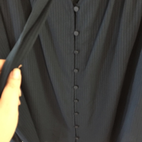 Time and tru tie front top relaxed fit navy - Picture 6 of 7